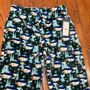 Vineyard Vines boys plush snowman winter pajama loungewear pants NEW SZ S
